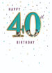 Picture of HAPPY 40TH BIRTHDAY CARD